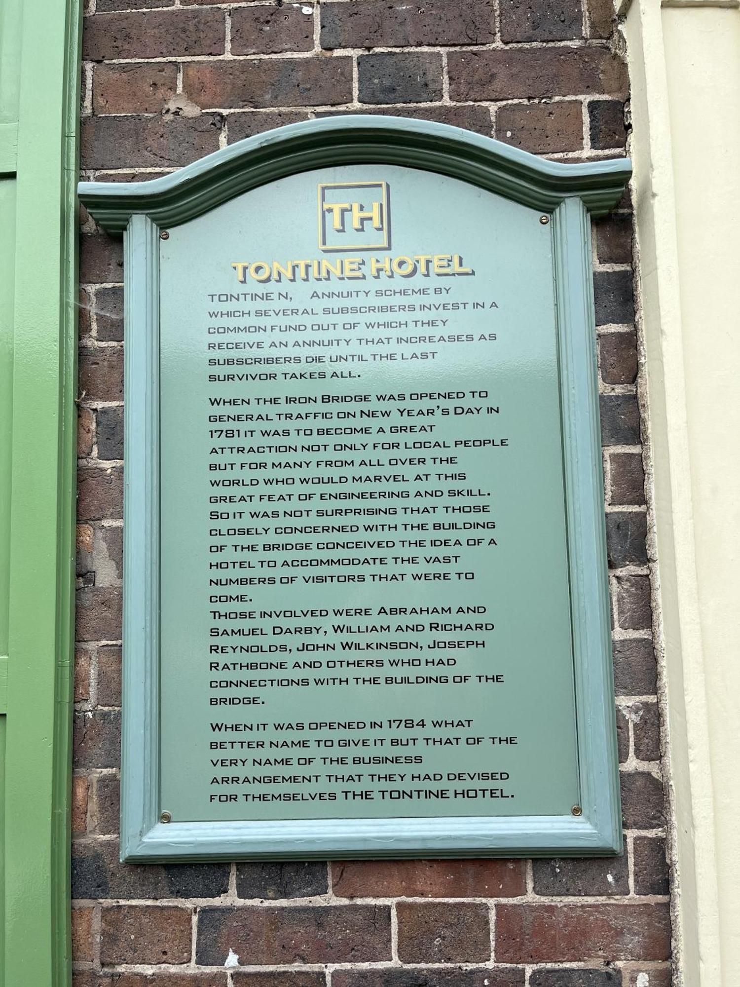 The Tontine Hotel & Bar Ironbridge Eksteriør bilde